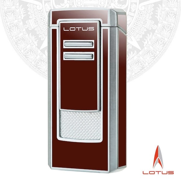 「Lubinski 台灣官方總代理」LOTUS 美國 蓮花 多功能金屬3直衝藍焰雪茄打火機｜Capadura｜