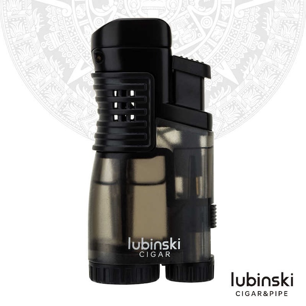 「Lubinski 台灣官方總代理」LUBINSKI 多功能帶開孔器 藍焰三直衝雪茄打火機｜Capadura｜