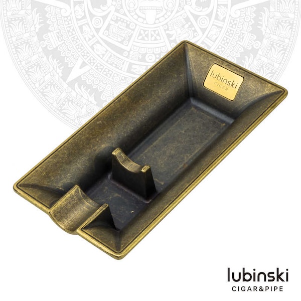 「Lubinski 台灣經銷商」LUBINSKI 復古風個性金屬單支裝雪茄煙灰缸｜Capadura｜