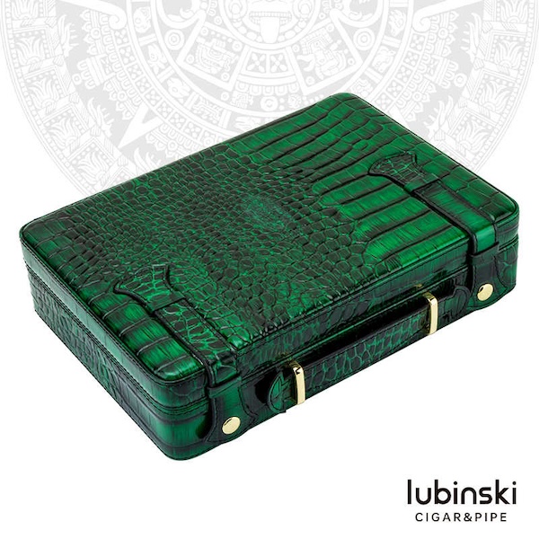 「Lubinski 台灣官方總代理」便攜皮質雪茄雪松木保濕盒｜Capadura｜