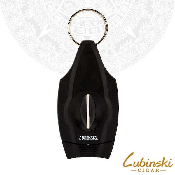 「Lubinski 台灣官方總代理」旅遊經典塑膠不鏽鋼V型雪茄剪刀｜Capadura｜