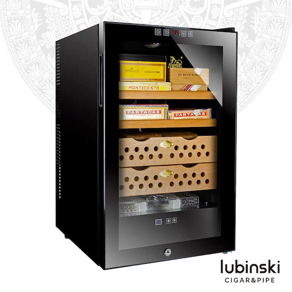 「Lubinski 台灣官方總代理」恆溫恆濕智能電子迷你雪茄櫃｜Capadura｜