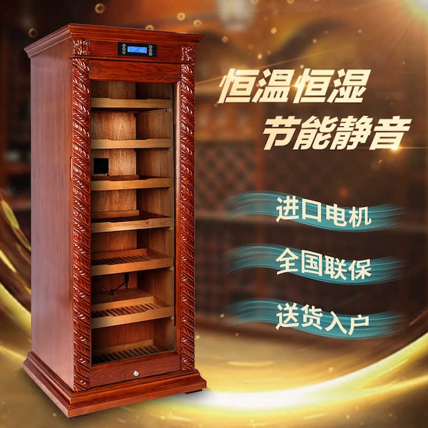 「Lubinski 台灣官方總代理」 電子恆溫控濕靜音高檔實木雪茄櫃｜Capadura｜