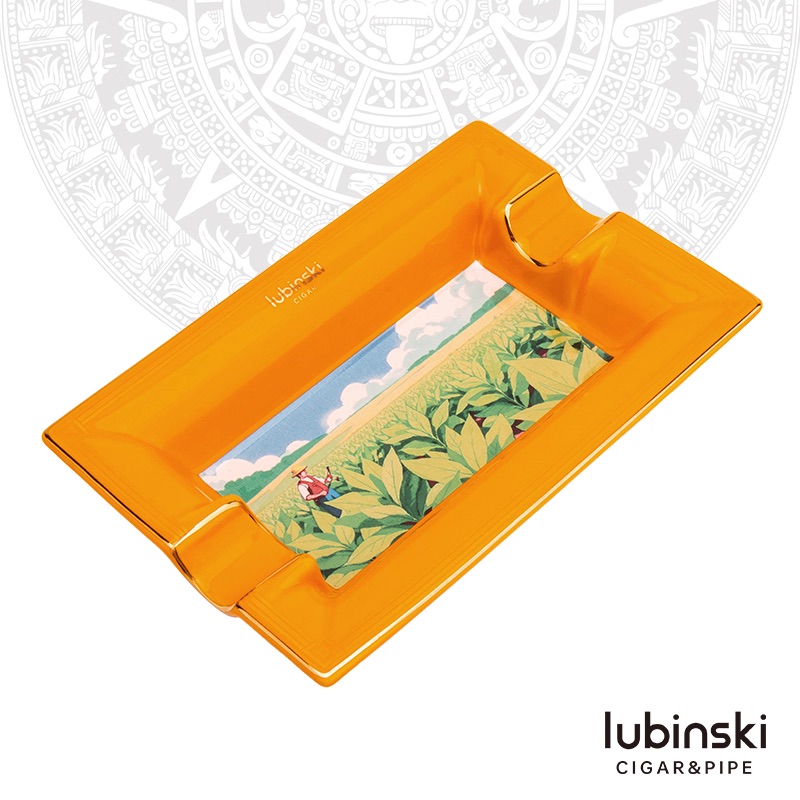 「Lubinski 台灣官方總代理」雪茄煙灰缸陶骨瓷時尚個性創意二槽雙人小型持灰器家庭用、煙灰缸 | Capadura｜雪茄館