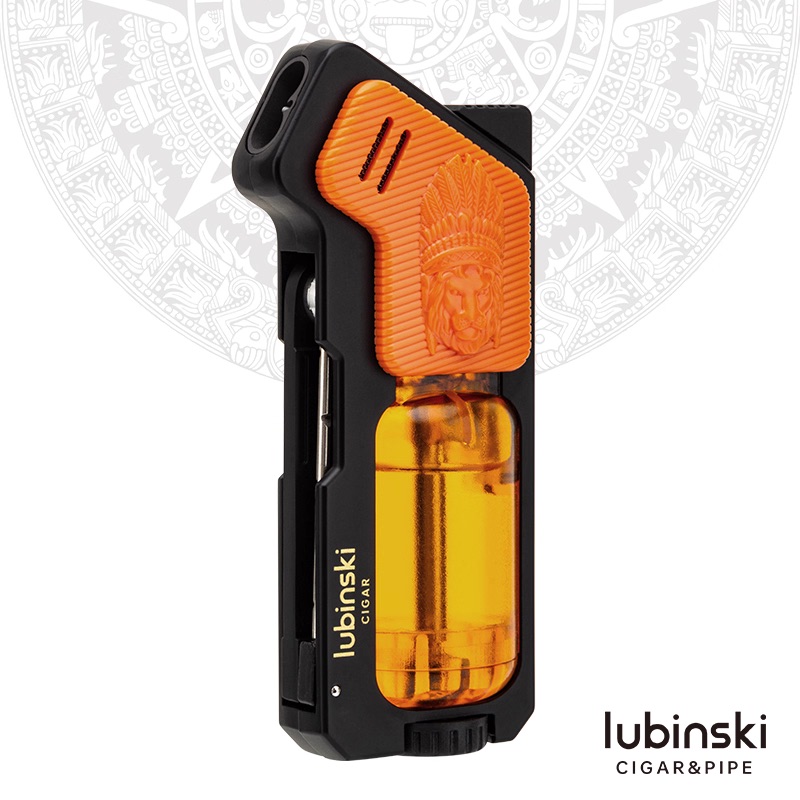 「Lubinski 台灣官方總代理」多功能雪茄打火機聚火藍焰雙直沖便攜點煙器帶通針打孔器| Capadura｜雪茄館