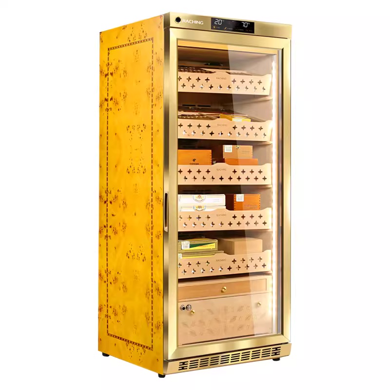 Lubinski台灣官方總代理美晶雪茄櫃水平線M1800A/2800A/3800壓縮機恆溫恆濕保濕櫃CAPADURA