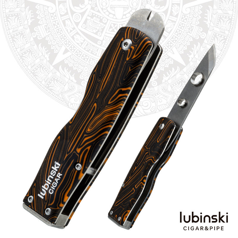 Lubinski 台灣經銷商｜LUBINSKI魯賓斯基雪茄工具刀多功能開盒器起盒刀便攜古巴菸開孔器｜Capadura｜