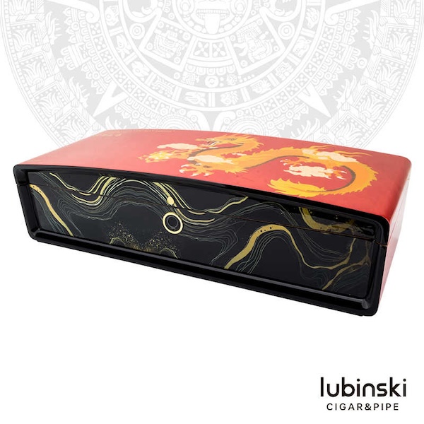 「Lubinski 台灣官方總代理」魯賓斯基 高端 龍行天下限量版雪茄保濕盒｜Capadura｜