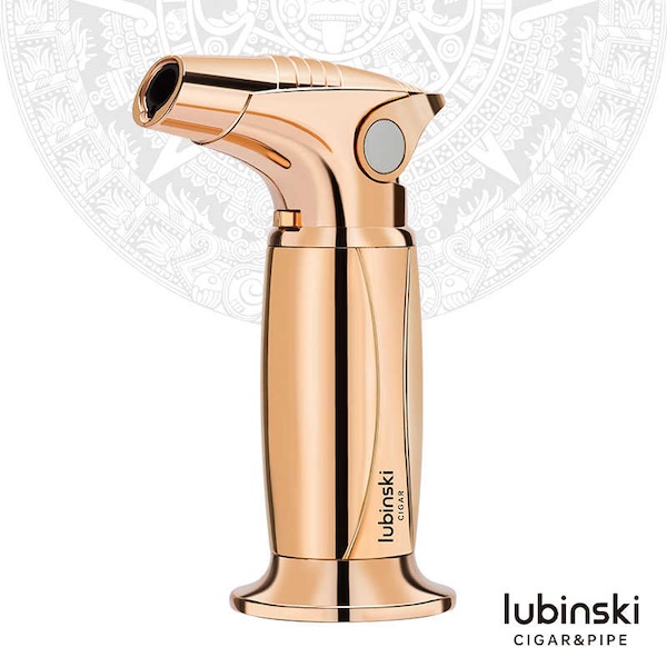 「Lubinski 台灣官方總代理」魯賓斯基 高檔直衝火台式雪茄防風打火機｜Capadura｜