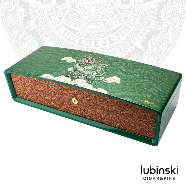 「Lubinski 台灣官方總代理」魯賓斯基 進口雪松木層架高檔醇化茄保濕盒｜Capadura｜