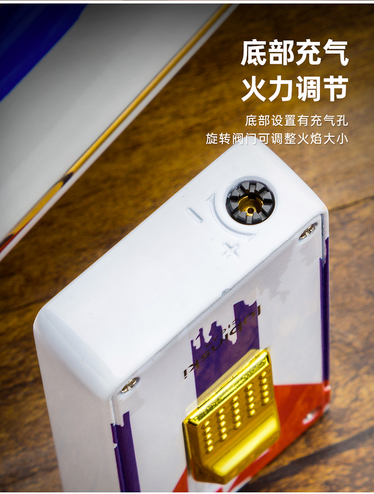 「Lubinski 台灣官方總代理」魯賓斯基  2直衝聚火打火機+時尚煙灰缸+剪刀 雪茄工具3件套裝｜Capadura｜