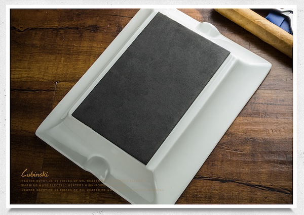 「Lubinski 台灣官方總代理」陶骨瓷方形台式兩槽雪茄煙灰缸|Capadura|,雪茄課程,雪茄館,cigar,Capadura,非古雪茄