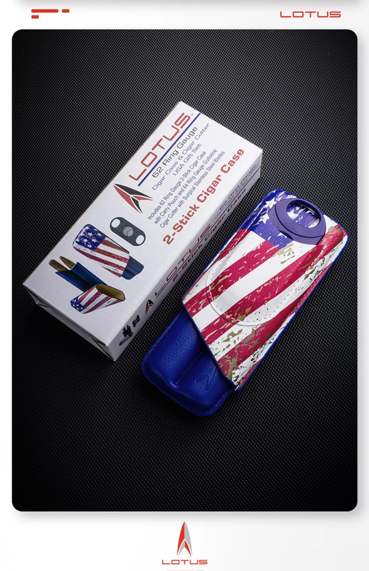「Lubinski 台灣官方總代理」LOTUS2021 美國蓮花2支裝雪茄保濕皮套｜Capadura｜,雪茄課程,雪茄館,cigar,Capadura,非古雪茄