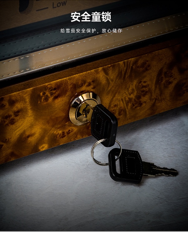 「Lubinski 台灣官方總代理」LUBINSKI 恆溫恆濕小型WIFI電子雪茄櫃｜Capadura｜