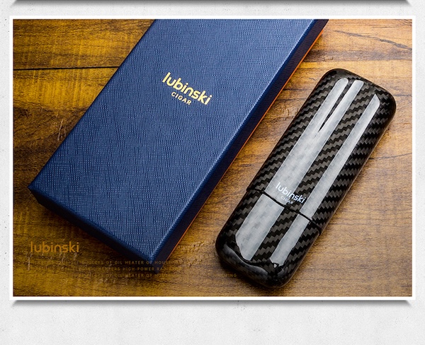 「Lubinski 台灣官方總代理」LUBINSKI 時尚個性三支裝雪茄保濕管|Capadura|,雪茄槍,雪茄剪,雪茄包,雪茄客,雪茄