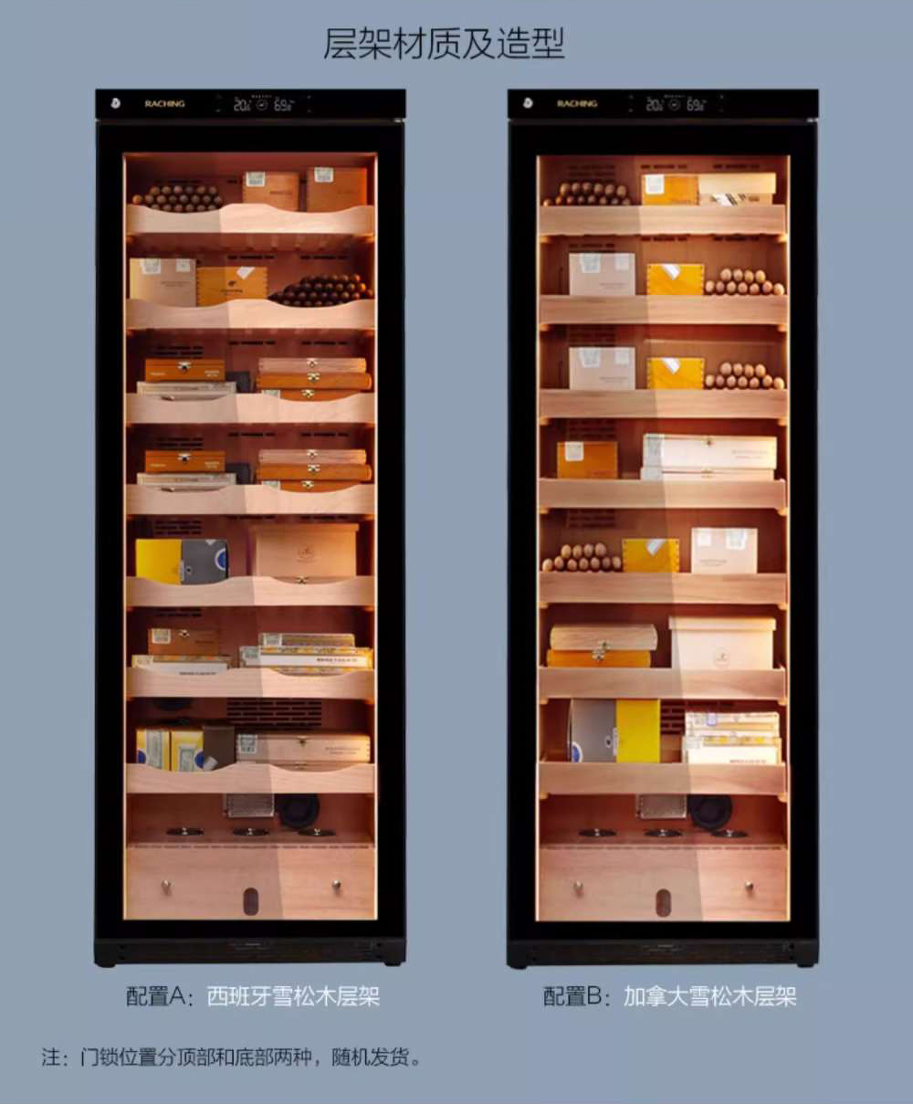 「Lubinski 台灣官方總代理」Raching 美晶  C380A 雪松實木家用雪茄盒雪茄櫃｜Capadura｜