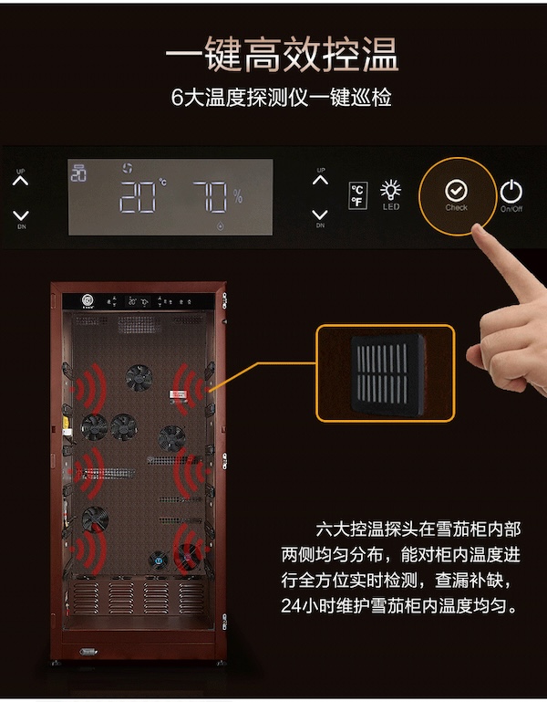 「Lubinski 台灣官方總代理」布爾道格德國 恆溫恆濕變頻 雪松木雪茄櫃 ｜Capadura｜