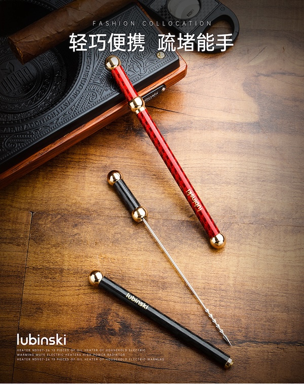 「Lubinski 台灣官方總代理」魯賓斯基 雪古巴煙茄通針 不鏽鋼煙具配件工具|Capadura|,雪茄課程,雪茄館,cigar,Capadura,非古雪茄