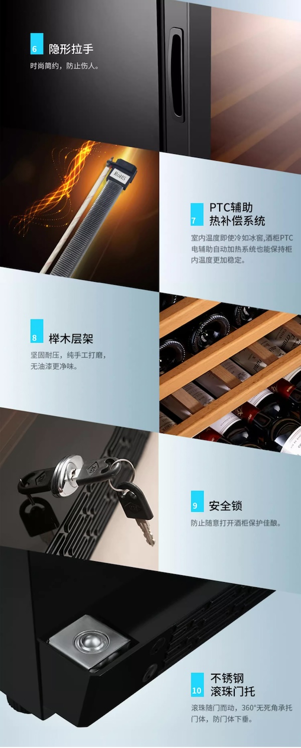 「Lubinski 台灣官方總代理」Raching 美晶 W150A-MC 智慧wifi紅酒櫃壓縮機｜Capadura｜