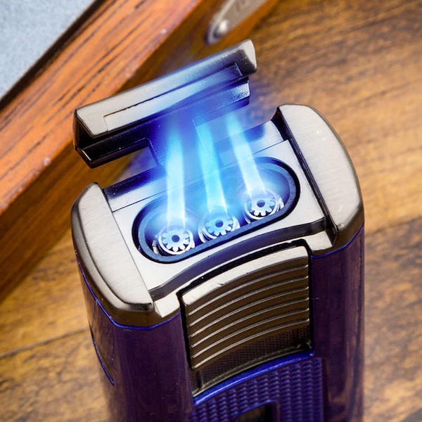 「Lubinski 台灣官方總代理」魯賓斯基 多功能聚火藍焰三直衝雪茄打火機｜Capadura｜,雪茄課程,雪茄館,cigar,Capadura,非古雪茄