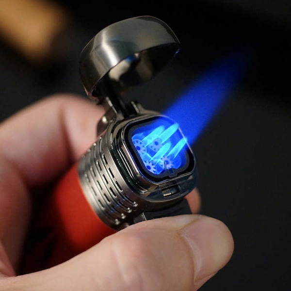 「Lubinski 台灣官方總代理」LOTUS蓮花 原裝正品 多功能帶鑽孔器雪茄打火機｜Capadura｜,雪茄課程,雪茄館,cigar,Capadura,非古雪茄