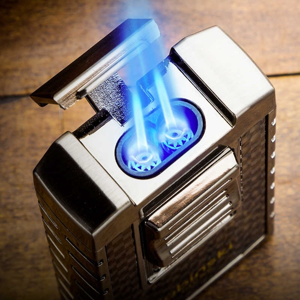 「Lubinski 台灣官方總代理」LUBINSKI 鋅合金藍焰雙直衝多功能雪茄打火機｜Capadura｜,雪茄課程,雪茄館,cigar,Capadura,非古雪茄