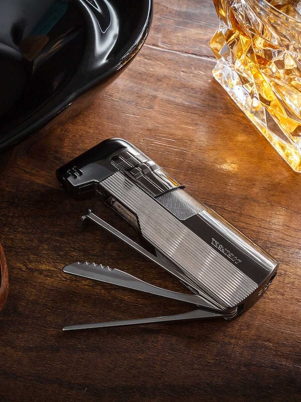 「Lubinski 台灣官方總代理」LUBINSKI 多功能四合一斜火煙斗打火機｜Capadura｜,雪茄課程,雪茄館,cigar,Capadura,非古雪茄