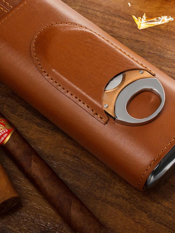 「Lubinski 台灣官方總代理」便攜皮套雪茄三支裝保濕管｜Capadura｜,雪茄課程,雪茄館,cigar,Capadura,非古雪茄