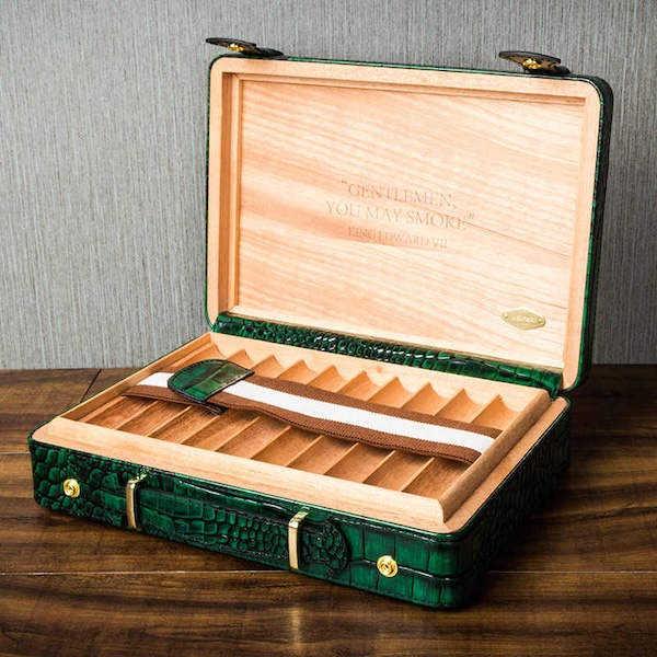 「Lubinski 台灣官方總代理」便攜皮質雪茄雪松木保濕盒｜Capadura｜,雪茄課程,雪茄館,cigar,Capadura,非古雪茄