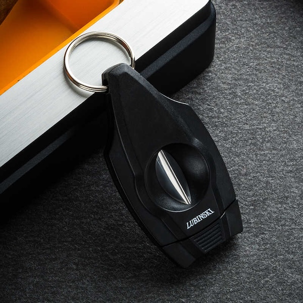 「Lubinski 台灣官方總代理」旅遊經典塑膠不鏽鋼V型雪茄剪刀｜Capadura｜,雪茄課程,雪茄館,cigar,Capadura,非古雪茄