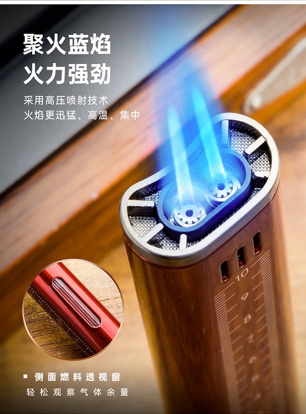 「Lubinski 台灣官方總代理」魯賓斯基 多功能雙直衝藍焰聚火 雪茄打火機|Capadura|,雪茄課程,雪茄館,cigar,Capadura,非古雪茄