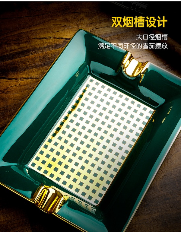 「Lubinski 台灣官方總代理」魯賓斯基 新中式陶瓷骨瓷雪茄煙灰缸｜Capadura｜