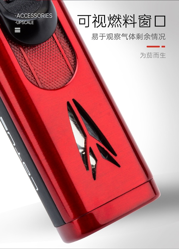 「Lubinski 台灣官方總代理」LOTUS 原裝正品 美國蓮花 帶開孔器四直衝雪茄打火機｜Capadura｜