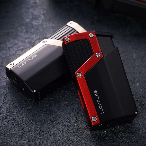 「Lubinski 台灣官方總代理」LOTUS 蓮花 進口四噴火焰雪茄打火機附雪茄剪｜Capadura｜,雪茄課程,雪茄館,cigar,Capadura,非古雪茄