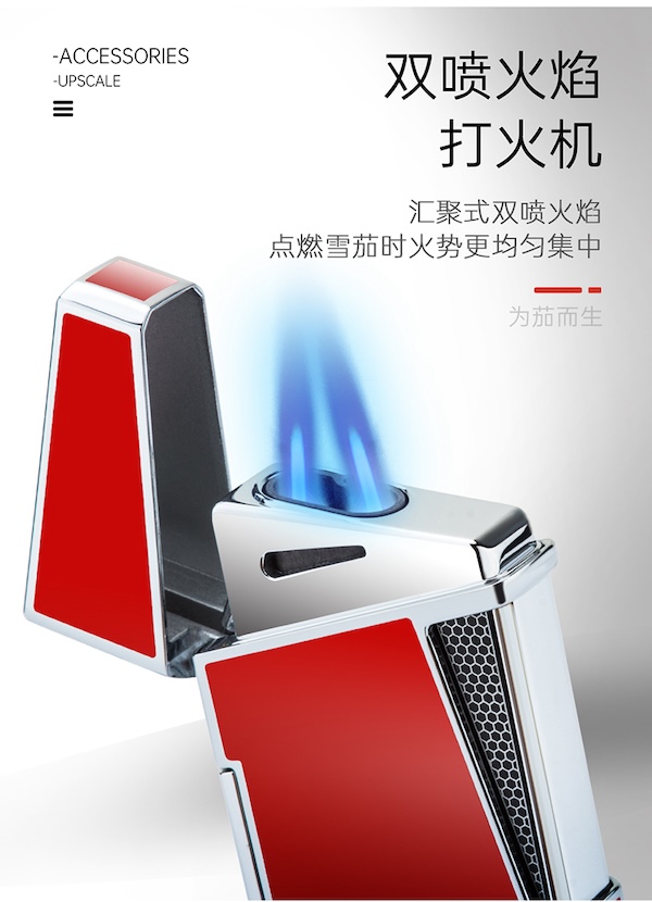 「Lubinski 台灣官方總代理」LOTUS 蓮花 打火機 時尚鋅合金匯聚雙噴打火機 |Capadura|,雪茄課程,雪茄館,cigar,Capadura,非古雪茄