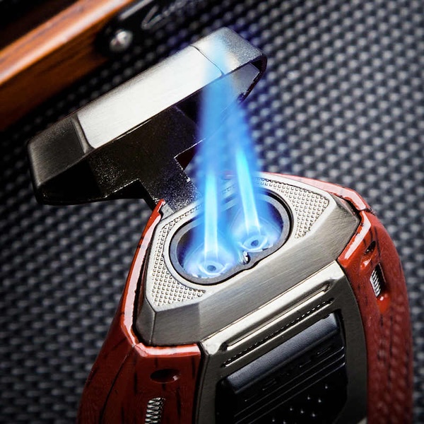 「Lubinski 台灣官方總代理」LOTUS蓮花 時尚個性二直衝聚火金屬雪茄打火機｜Capadura｜,雪茄課程,雪茄館,cigar,Capadura,非古雪茄