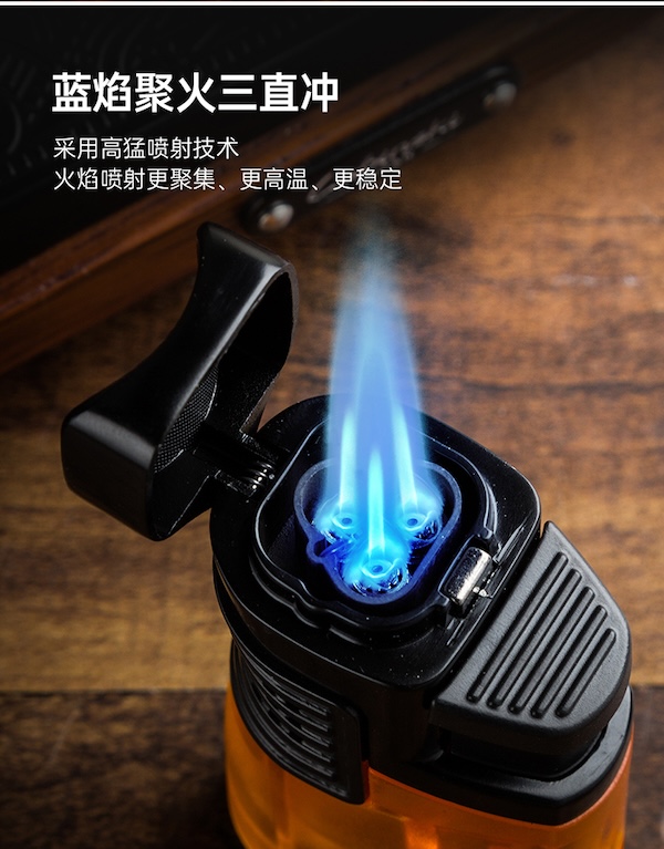 「Lubinski 台灣官方總代理」LUBINSKI 多功能帶開孔器 藍焰三直衝雪茄打火機｜Capadura｜,雪茄課程,雪茄館,cigar,Capadura,非古雪茄
