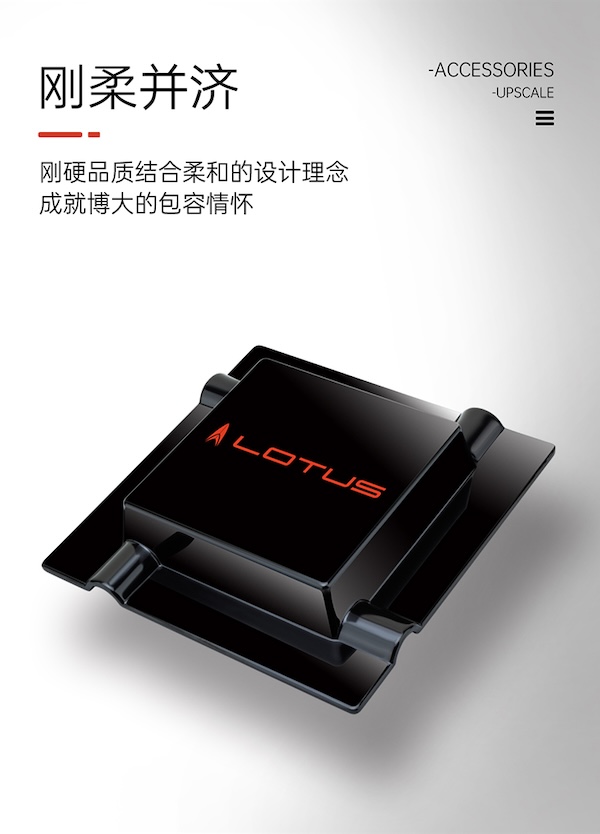 「Lubinski 台灣官方總代理」LOTUS蓮花 時尚四槽密胺雪茄煙缸 ｜Capadura｜
