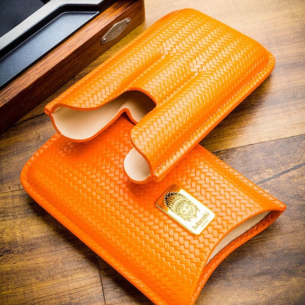 「Lubinski 台灣官方總代理」雪茄便攜皮套3支2支裝牛皮保濕管｜Capadura｜,雪茄課程,雪茄館,cigar,Capadura,非古雪茄