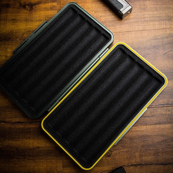 「Lubinski 台灣官方總代理」鋁鎂合金雪茄便攜盒保濕包五支裝｜Capadura｜,第三方國家輸入查驗,雪茄課程,雪茄館,cigar,Capadura