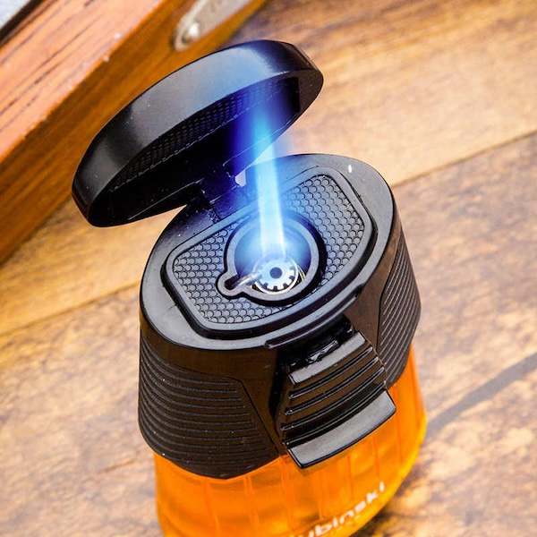 「Lubinski 台灣官方總代理」魯賓斯基 多功能帶煙托架單直衝點雪茄打火機｜Capadura｜,雪茄課程,雪茄館,cigar,Capadura,非古雪茄