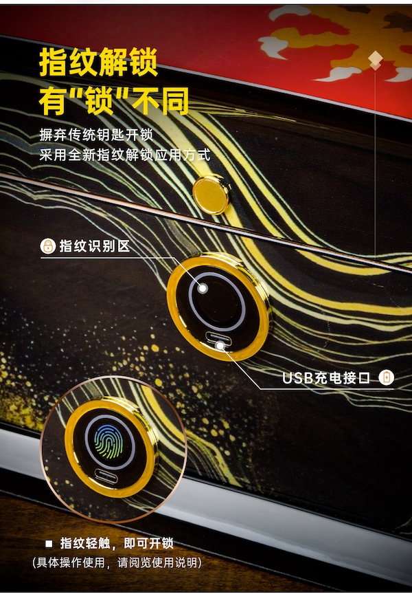 「Lubinski 台灣官方總代理」魯賓斯基 高端 龍行天下限量版雪茄保濕盒｜Capadura｜