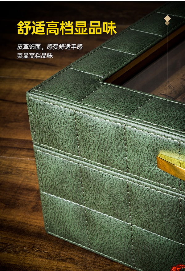 「Lubinski 台灣官方總代理」魯賓斯基 大容量真皮雪松木雪茄保濕箱｜Capadura｜