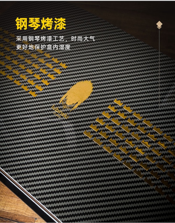 「Lubinski 台灣官方總代理」魯賓斯基 指紋開鎖進口雪松木雪茄保濕盒｜Capadura｜