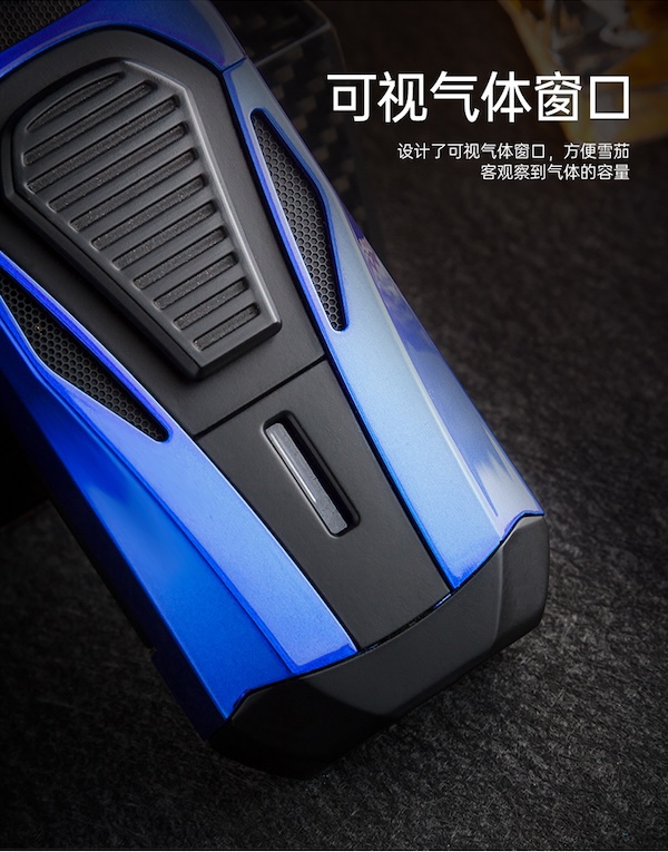 「Lubinski 台灣官方總代理」美國Colibri 多功能帶剪三直衝聚火雪茄打火機｜Capadura｜