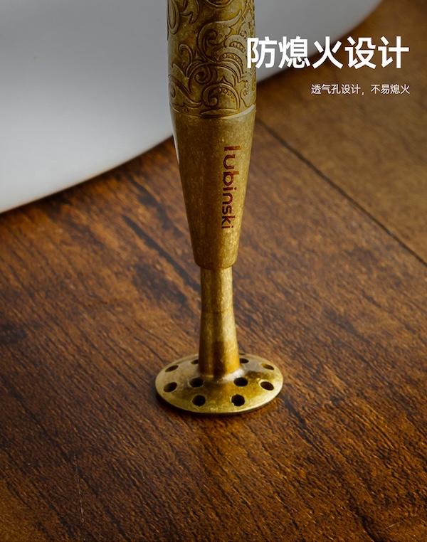 「Lubinski 台灣官方總代理」LUBINSKI 高檔純銅雕花煙鬥壓棒帶通針｜Capadura｜,雪茄課程,雪茄館,cigar,Capadura,非古雪茄