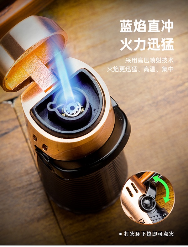 「Lubinski 台灣官方總代理」多功能帶煙托架通針開孔器雪茄打火機 ｜Capadura｜,雪茄課程,雪茄館,cigar,Capadura,非古雪茄