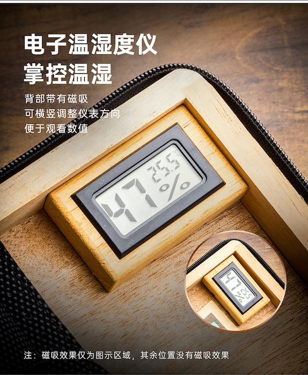 「Lubinski 台灣官方總代理」雪茄便攜包4支裝保濕盒帶打火機剪煙刀｜Capadura｜
