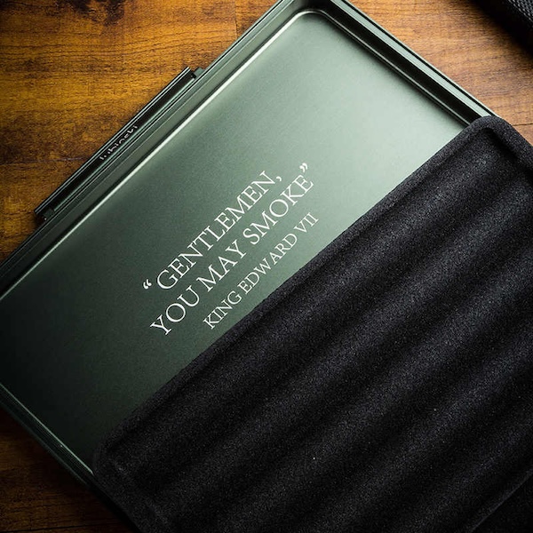 「Lubinski 台灣官方總代理」鋁鎂合金雪茄便攜盒保濕包五支裝｜Capadura｜,第三方國家輸入查驗,雪茄課程,雪茄館,cigar,Capadura