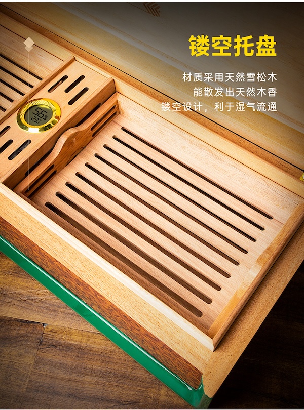 「Lubinski 台灣官方總代理」魯賓斯基 進口雪松木層架高檔醇化茄保濕盒｜Capadura｜